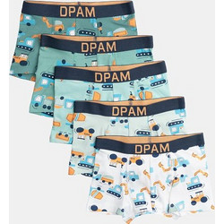Παιδικό Σετ Εσωρούχων για Αγόρια Trucks Boxers ΜΠΛΕ