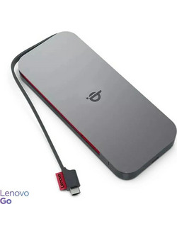 Lenovo Go Wireless Power Bank 10000mAh 15W με Θύρα USB-A Thunder Quick Charge 3.0 Black