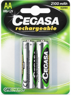 Cegasa Rechargeable AA 2100mAh 2τμχ