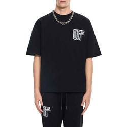Off-White T-shirt Motion Arrow Skate relaxed skate fit μαύρο βαμβακερό