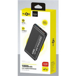 KLGO KP-33 841268887155500 Power Bank 10000mAh με Θύρα USB-A & Θύρα USB-C Power Delivery