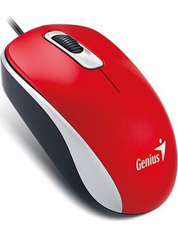Genius DX-110 Ενσύρματο Ποντίκι Red