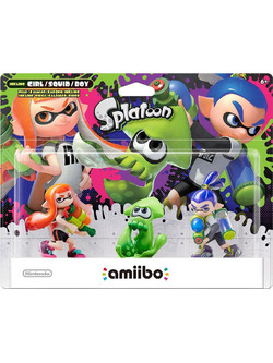 Nintendo Amiibo Splatoon 3 Pack (Girl & Squid & Boy)