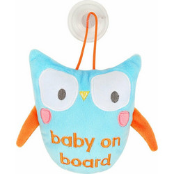 BabyWise Σήμα Baby on Board Κουκλάκι Με Βεντούζα Κουκουβάγια