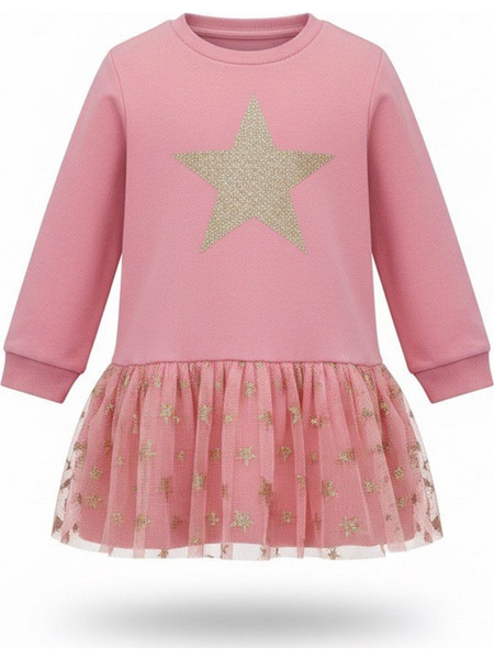 Agatha Ruiz De La Prada Dress Star Παιδικό Φόρεμα Coral 8242W26 FW26-27