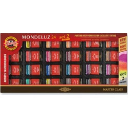 Koh-I-Noor Mondeluz Σετ Νερομπογιές 8gr 24 Χρώματα 1636S2403