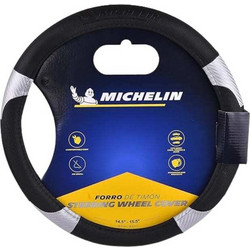 Michelin Κάλυμμα Τιμονιού Μαύρο με Γκρι Ραφή 36,8 - 39,4cm - WML-1000-G