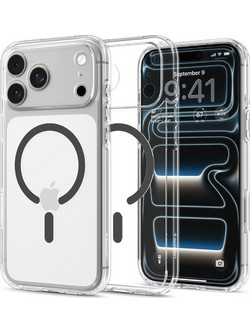 Spigen Ultra Hybrid MagSafe Back Cover Διάφανο-Γκρι (iPhone 18 Pro / 17 Pro)