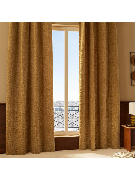 Spitishop Κουρτίνα με Τρουκς 140x260 A-S Fran 223251B Ώχρα