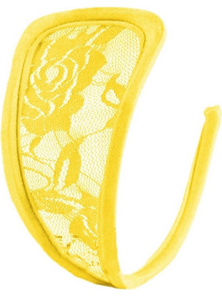 JGF LINGERIE - C-STRING YELLOW OS
