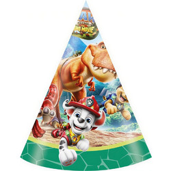 ΧΑΡΤΙΝΑ ΚΑΠΕΛΑΚΙΑ 6 τεμ. PAW PATROL 3 DINO MOVIE (98803)