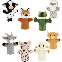 Keel Eco Λούτρινο Farm Hand Puppets 27cm-8 Σχέδια (SE3077) 5027148030770 401919003077