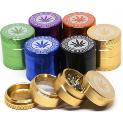 Τρίφτης καπνού AMSTERDAM LEAF JK03 MIX ALUMINUM 4 parts 40mm Πορτοκαλί