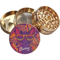 Τρίφτης καπνού SMOKING EUPHORIA HALO 4 PARTS METAL GRINDER 50mm 00034 C 8414775023126