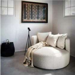 Stewe Home Πολυθρόνα Εκρού 120x120x70