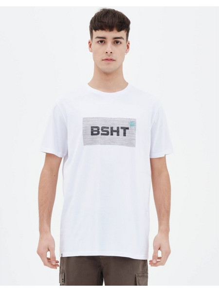 BASEHIT Men's S/S T-Shirt 221.BM33.46 WHITE, Μέγεθος 2XL, Χρώμα ΛΕΥΚΟ