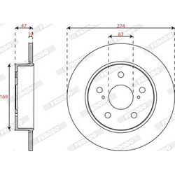 Ferodo DDF3028C - ΔΙΣΚΟΠΛΑΚΕΣ ΟΠ Corolla E21 22
