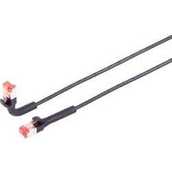 Lanview U/FTP Cat.6a Καλώδιο Δικτύου Ethernet 5m Black LV-6AFTP-FLEX-ANG-05B