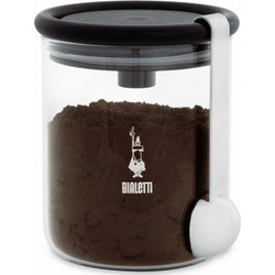 Bialetti Δοχείο Αρώματος Καφέ Γυάλινο 250g με Αεροστεγές Καπάκι & Κουτάλι