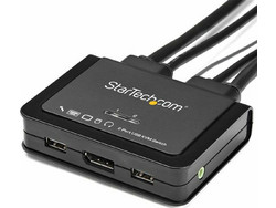 StarTech KVM Switch SV211DPUA4K 2 x DisplayPort
