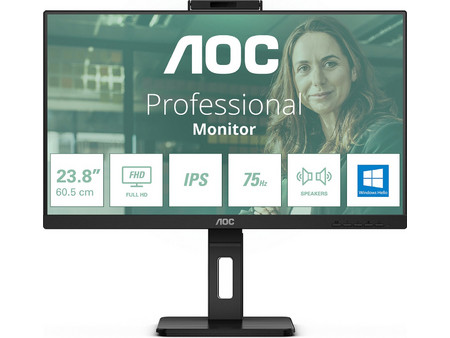 AOC 24P3CW IPS Monitor 23.8" 1920x1080 FHD 75Hz 4ms