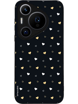 Sonique Heart Series Back Cover Black 01 (Huawei Pura 70 Pro)