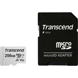 Transcend 300S microSDXC 256GB Class 10 U3 V30 UHS-I 95MB/s + Adapter