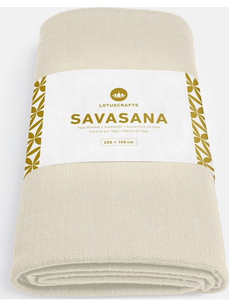 Lotuscrafts - Κουβέρτα Yoga Savasana - Nature - 100% βαμβάκι (οργανικό) Διαστάσεις: 200 x 150 cm