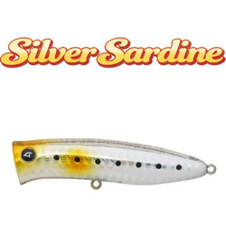 Harp Popper 70 Τεχνητό Δόλωμα Επιφανείας Silver Sardine