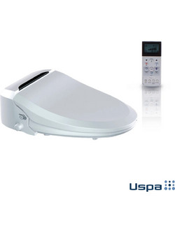 USPA Καπάκι Λεκάνης με Μπιντέ Οβάλ Πλαστικό Soft Close Λευκό 553-6035RS