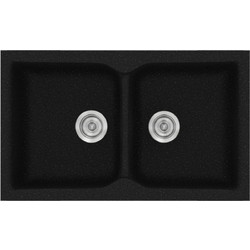 Sanitec Classic 340 Υποκαθήμενος Νεροχύτης Γρανίτη Ματ Metallic Space 78x50cm