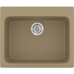 Sanitec Classic 331 Υποκαθήμενος Νεροχύτης Γρανίτη Ματ Metallic Cream 60x50cm
