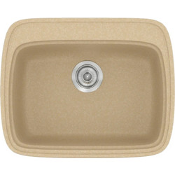 Sanitec Classic 313 Επικαθήμενος Νεροχύτης Γρανίτη Ματ Granite Cappuccino 58x50cm