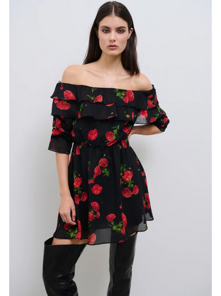 CARNATION DREAM RUF DRESS