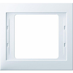 Frame 1gang, K.1, p. white glossy