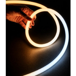 AURAFLEX KLV-101-0507 Ταινία Neon Flex LED 14W/m 1400lm/m 360 DC 24V Αδιάβροχο IP65 504 x SMD2835 Chip/m Ρυθμιζόμενο Λευκό CCT από 2700K έως 6000K Dimmable - Lumileds SMD Chip - Μ1000 x Π2 x Υ2 - Ρολό
