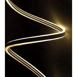 GLOBOSTAR DOUBLESIDED 70492 Ταινία Neon Flex LED 12W/m 840lm/m 240 DC DC 220-240V Αδιάβροχο IP65 120 x SMD2835 Chip/m Θερμό Λευκό 2700K Dimmable - Sanan SMD Chip - Μ100 x Π0.8 x Υ1.6cm