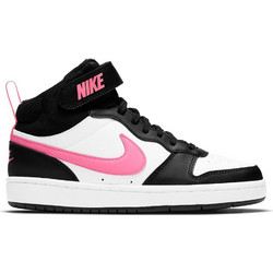 Nike Court Borough MID 2 Παιδικά Sneakers Μποτάκια Μαύρα Λευκά CD7782-005