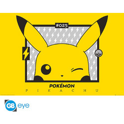 Pikachu Wink Poster - Yellow - 91.5x61 cm - Fan Shop and Merchandise
