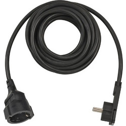 Brennenstuhl Καλώδιο Προέκτασης με Επίπεδο Φις 5m/ H05VV-F/ 3G1,5 Black (1168980050) (BNN1168980050)