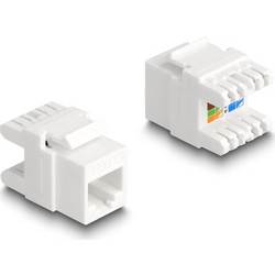 DELOCK keystone module RJ45 σε LSA Cat.6A 88131, toolfree, λευκό