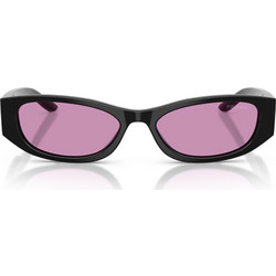 Prada PRD22S 16K30G Γυναικεία Γυαλιά Ηλίου Ορθογώνια Κοκάλινα Μαύρα με Ροζ Φακό