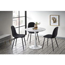 DENVER table, color: top - white marble, legs - white DIOMMI V-CH-DENVER-ST
