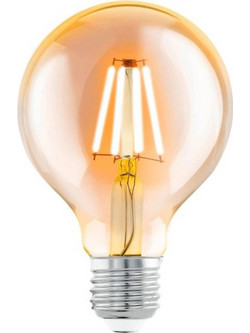 Λαμπτήρας LED E27 G80 2200K 4W 350lm κεχριμπάρι 110052 Eglo 110052