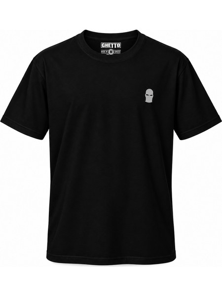 Ghetto T-Shirt Black with Balaclava Logo