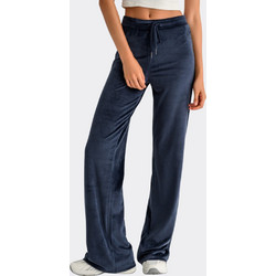BodyTalk Velour Plush Jazz Γυναικείο Παντελόνι Φόρμας Βελουτέ Μπλε