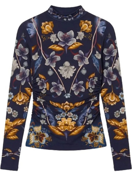 FARM RIO JERSEY ΜΠΛΟΥΖΑ 368994-26051-GOLDEN NATURE NAVY BLUE