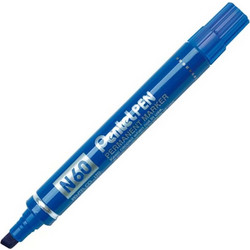 Pentel N60 Ανεξίτηλος Μαρκαδόρος Chisel Blue N60-CE