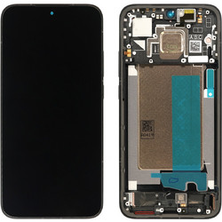 Γνήσια Οθόνη AMOLED και Μηχανισμός Αφής για Xiaomi Poco F7 5G με Πλαίσιο - Μαύρο (Service Pack)