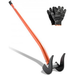 VEVOR Pallet Buster Tool, 1.27 m Carbon Steel Handle Wrecking Pry Bar, 907 kg Weight Capacity, Heavy Duty Deck Board Removal Tool, Breaker Bar for Flooring, Framing, Roofing, Trim, Drywall